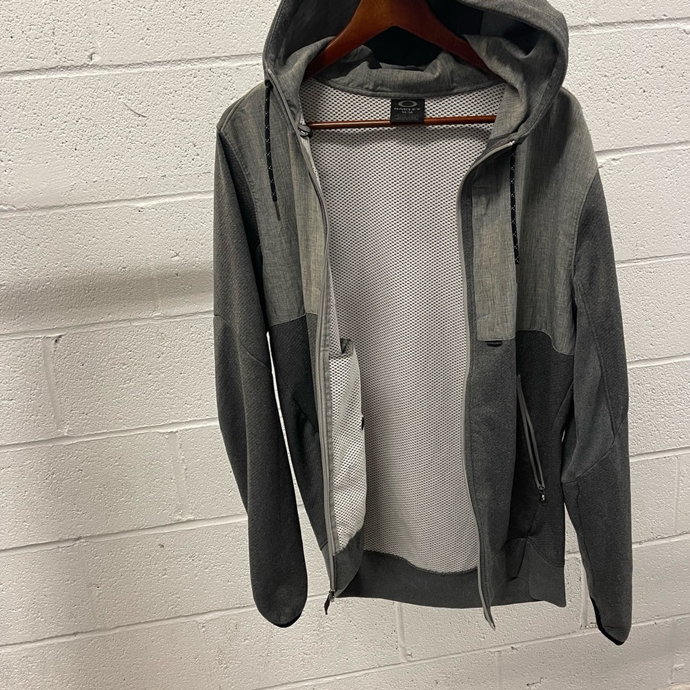 Men's Oakley Gray  Hooded Hoodie